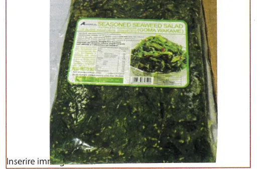 Immagine 2 del prodotto antipasto giapponese di alghe -congelato-Goma Wakame