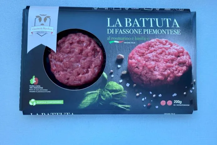 Immagine 1 del prodotto BATTUTA BOV.AD.PMT ROSM BASIL G200SKIN-BATTUTA DI FASSONE PIEMONTESE