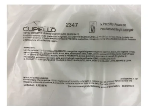 Immagine 1 del prodotto 2347 CORNETTO HOTEL MADRE PLANT BASED VUOTO PALMA SEGREGATO - RSPO SG. 90 pz