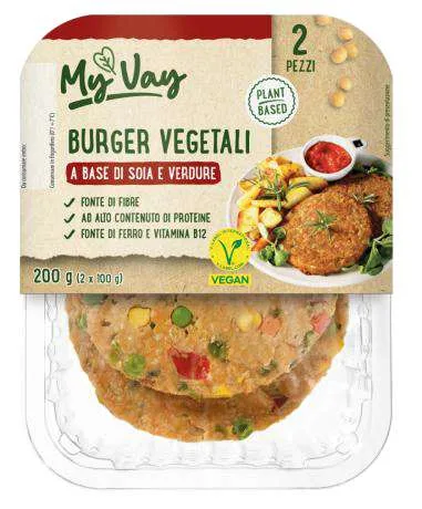 Immagine del prodotto Burger/polpette veg.200g-Varietà: burger vegetali a base di soia e verdura