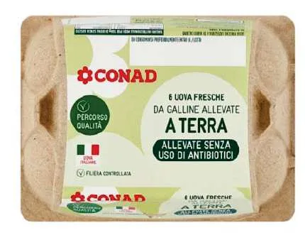 Immagine del prodotto Uova fresche da allevamento a terra senza uso atb
