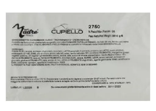 Immagine 1 del prodotto 2750 GRANCORNETTO CUORdiMADRE CURVO TROPPOFARCITO CREMA RSPO SG 36 PZ