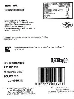 Immagine 2 del prodotto Gorgonzola Dolce 200g