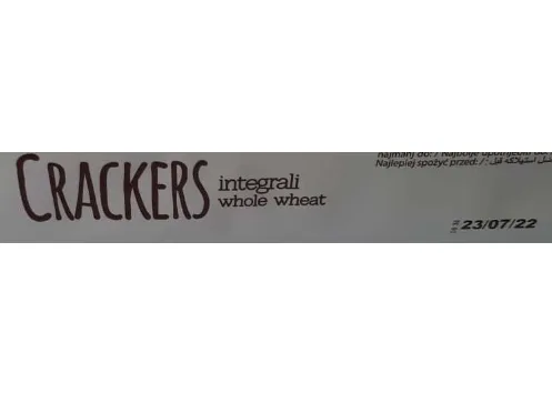 Immagine 2 del prodotto CRACKER 250gr INTEGRALE GIRASOLE