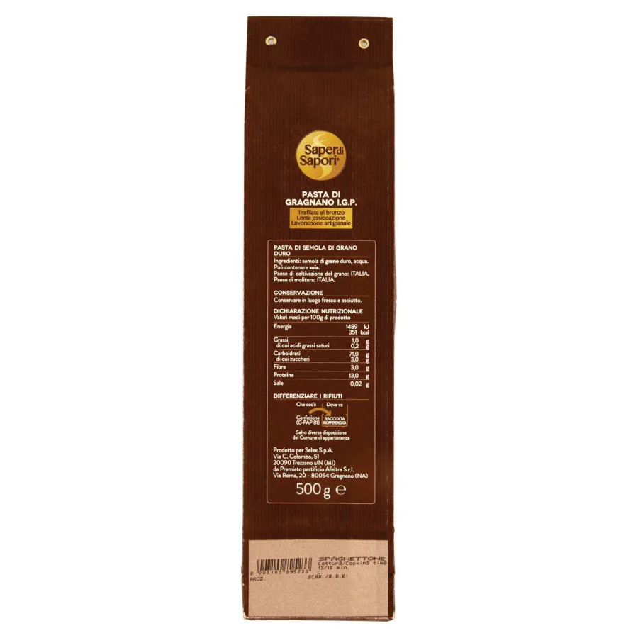 Immagine del prodotto Pasta di Gragnano IGP Spaghettoni