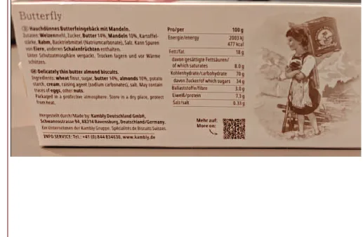 Immagine 2 del prodotto BUTTERFLY 100g