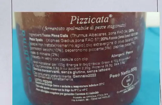 Immagine 2 del prodotto "Pizzicata" Conserva fermentata spalmabile di pesce stagionato