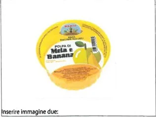 Immagine 2 del prodotto Polpa di frutta Mela e Banana in vaschetta da 100 g.