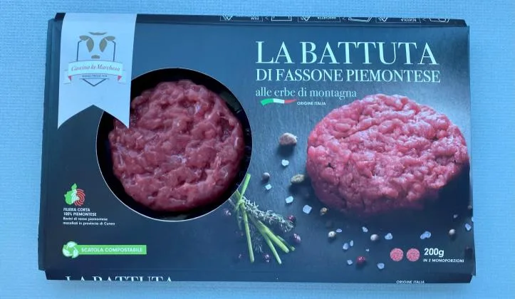 Immagine 1 del prodotto BATTUTA BOV.AD.PMT ERBE DI MONTAGNA G200SKIN-BATTUTA DI FASSONE PIEMONTESE