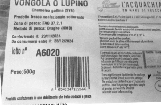 Immagine 1 del prodotto VONGOLE O LUPINI SOTTOVUOTO 4x0.5 KG