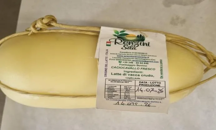 Immagine del prodotto Caciocavallo Fresco Ingredienti: Latte di vacca crudo, caglio ,sale