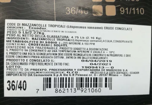 Immagine 1 del prodotto CODE DI MAZZANCOLLE TROPICALI CONGELATE