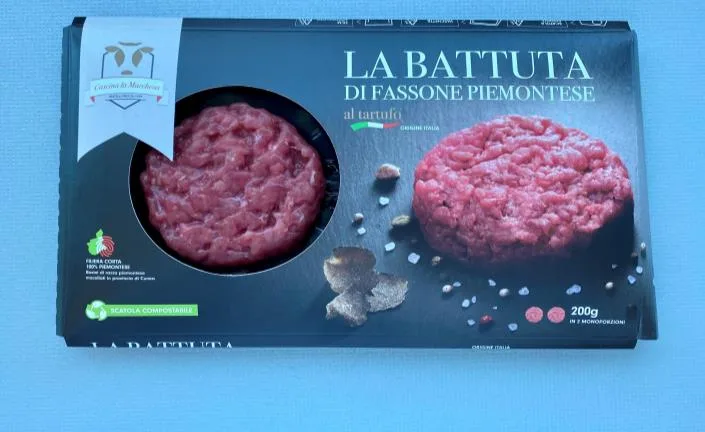 Immagine 1 del prodotto BATTUTA BOV.AD.PMT TARTUFO G200SKIN-BATTUTA DI FASSONE PIEMONTESE