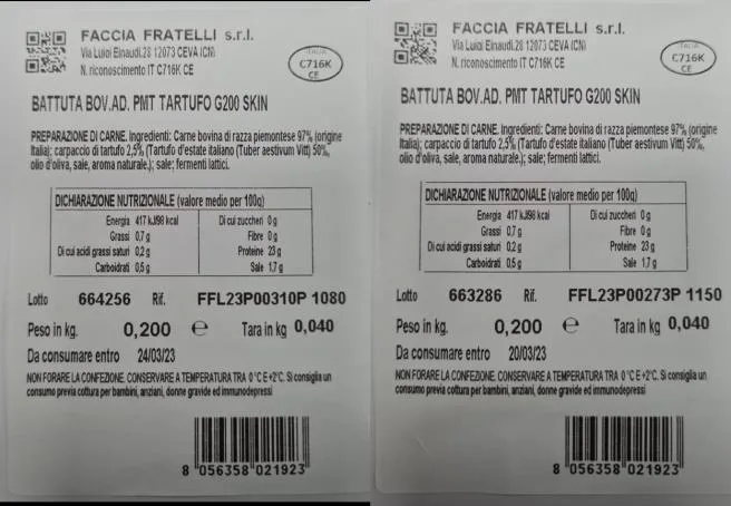 Immagine 2 del prodotto BATTUTA BOV.AD.PMT TARTUFO G200SKIN-BATTUTA DI FASSONE PIEMONTESE