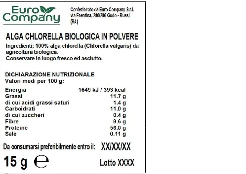 Immagine 2 del prodotto Alga Chlorella Biologica in polvere