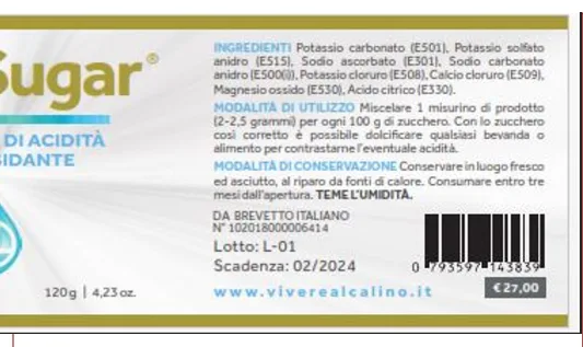 Immagine 2 del prodotto AlkaSugar correttore di acidità & antiossidante