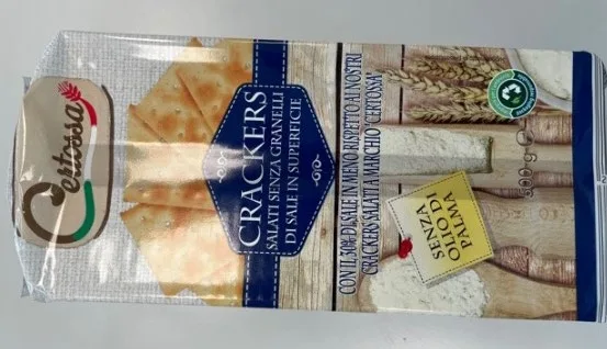 Immagine 1 del prodotto Crackers salati senza granelli di sale in superficie