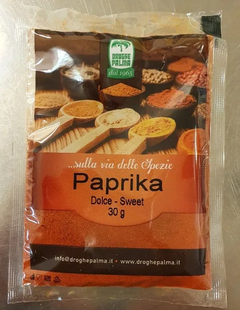 Immagine 1 del prodotto SCATOLE DA 25 BUSTINE DI PAPRIKA DOLCE POLVERE g. 30
