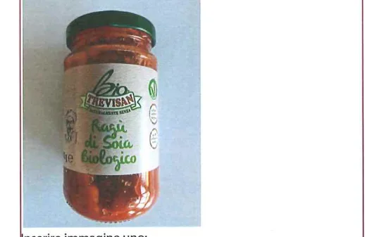 Confezione di RAGU' DI SOIA *BIO G.190 vegan