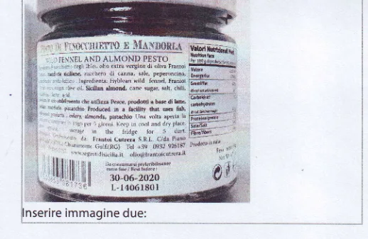 Immagine 2 del prodotto Pesto di finocchietto e mandorle - Segreti di Sicilia
