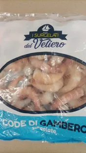 Confezione di CODE DI GAMBERI IQF BU.10X500 VELIERO