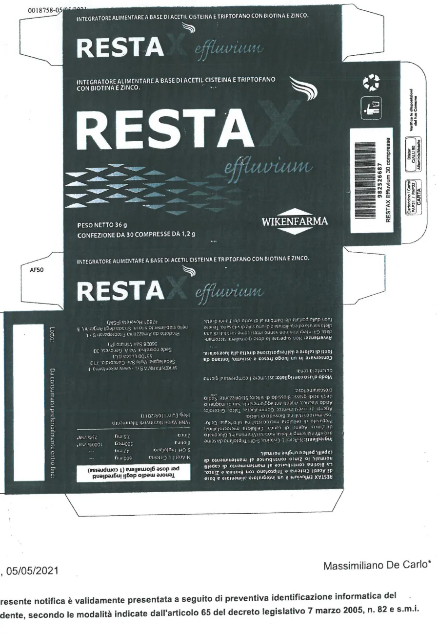 Immagine del prodotto Restax Effluvium