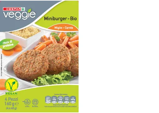 Immagine del prodotto MINIBURGER MIGLIO E CAROTE BIO FRESCO
