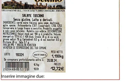 Immagine 2 del prodotto Salame Toscano