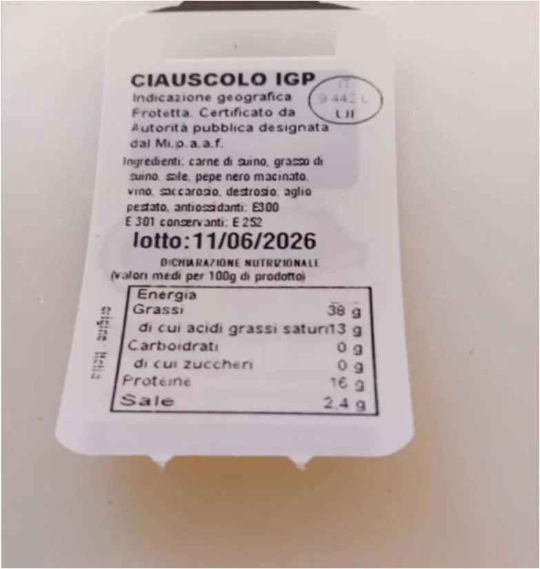 Immagine 1 del prodotto Ciauscolo IGP