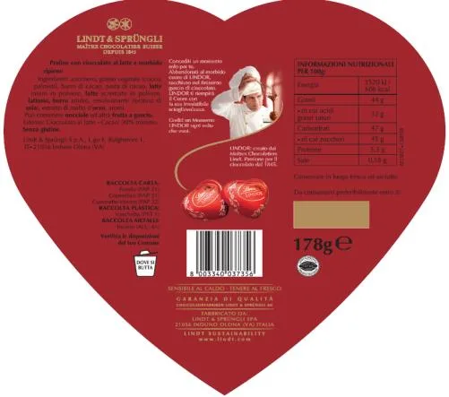 Immagine 1 del prodotto PRALINE CON CIOCCOLATO AL LATTE E MORBIDO RIPIENO ( a forma di cuore)
