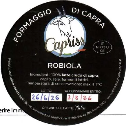 Immagine del prodotto Robiola