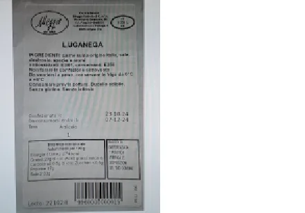 Immagine 2 del prodotto LUGANEGA ¿ prodotto a base di carne da consumare previa cottura