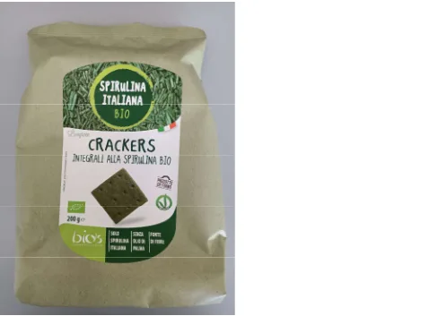 Immagine 1 del prodotto Crackers integrali alla spirulina Bio