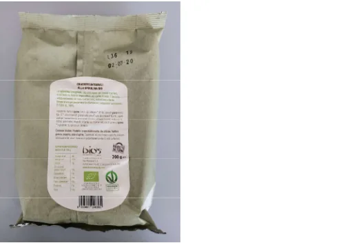 Immagine 2 del prodotto Crackers integrali alla spirulina Bio