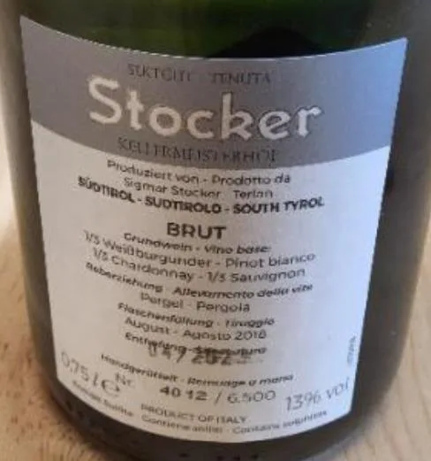 Immagine 2 del prodotto Spumante "BRUT 2017er Jahrgangssekt - millesimato"