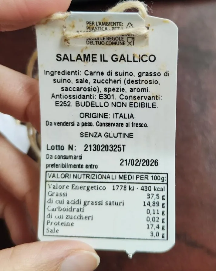 Immagine del prodotto Salame il Gallico