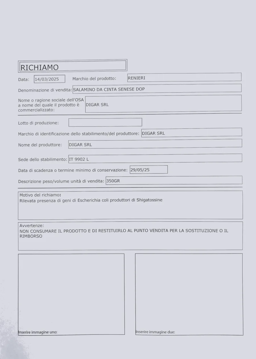 Immagine 1 del prodotto Salamino da CInta Senese DOP trancio