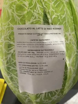 Immagine 2 del prodotto Cioccolato al latte di riso Kosher