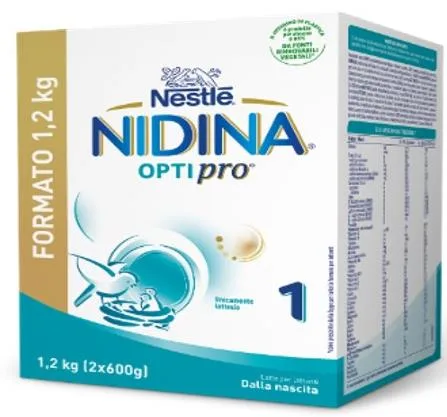 Confezione di NIDINA OPTIPRO 1 (2x600g)