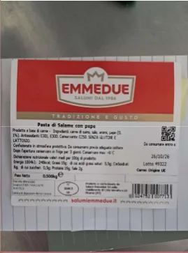 Immagine 1 del prodotto Pasta di Salame con pepe ¿ COD 771