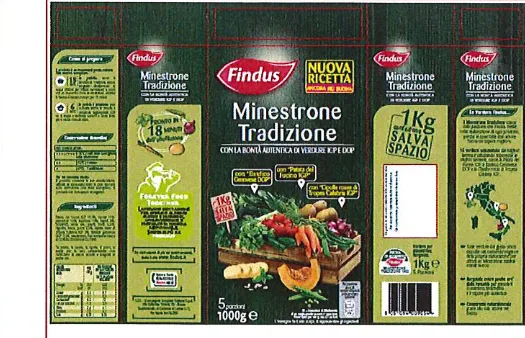 Confezione di Minestrone tradizione 1 kg lotto 7308