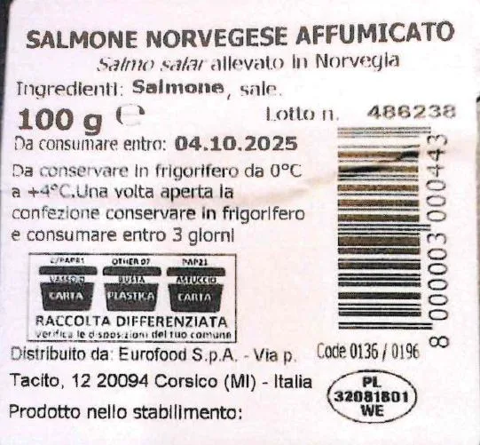 Immagine 1 del prodotto SALMONE NORVEGESE AFFUMICATO