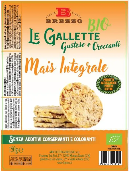 Confezione di Le Gallette Gustose e Croccanti Mais Integrale
