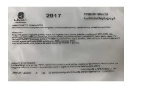 Immagine del prodotto 2917 GRANCORNETTO CURVO VUOTO 36 pz