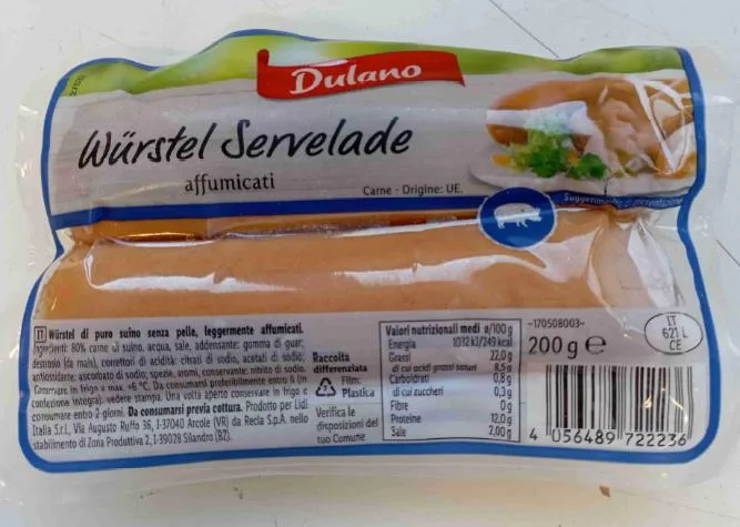 Immagine 1 del prodotto Wurstel servelade affumicato