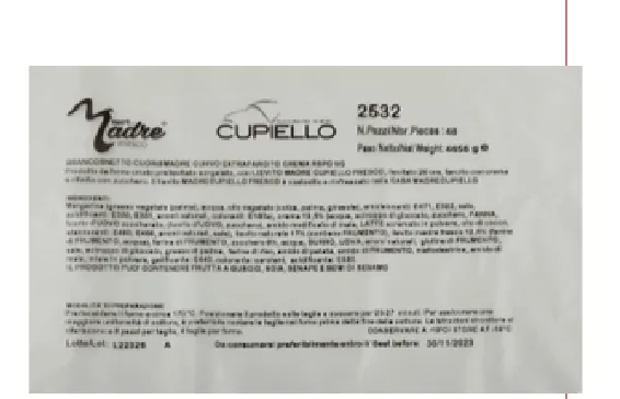 Immagine del prodotto 2532 GRANCORNETTO CUORdiMADRE CURVO EXTRAFARCITO CREMA CHANTILLY- RSPO SG - 48 PZ