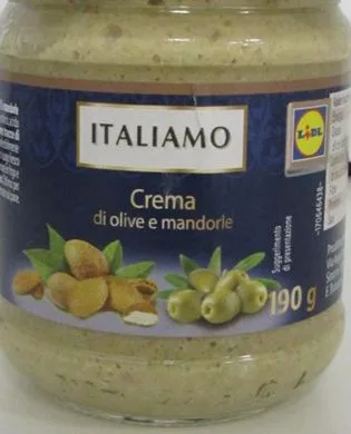 Confezione di Crema di olive e mandorle