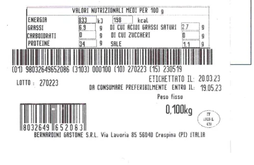 Immagine del prodotto Sfilaccio di cavallo 100g