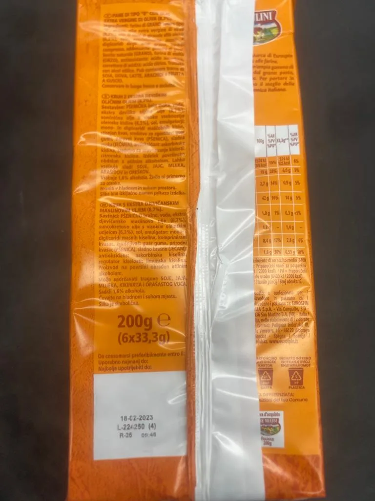 Immagine 2 del prodotto FOCACCE CON OLIO EXTRA VERGINE DI OLIVA 8,7%