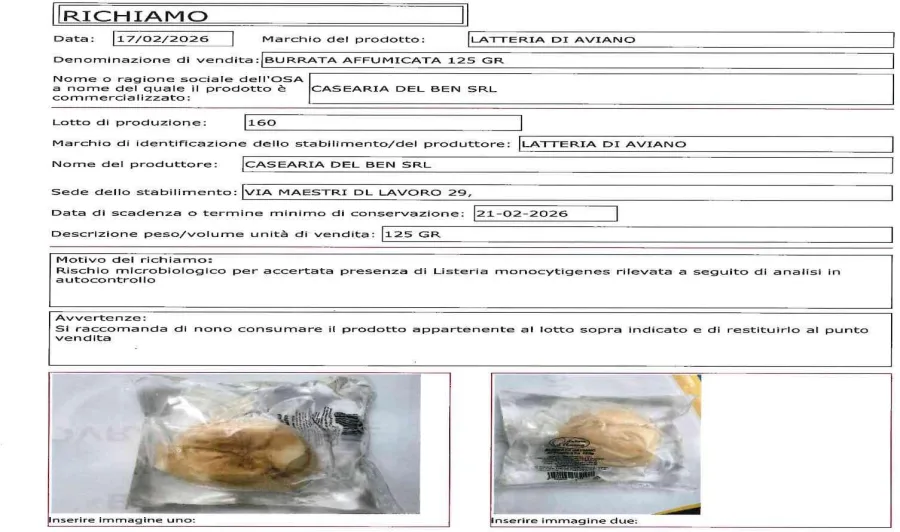 Confezione di BURRATA AFFUMICATA 125 GR